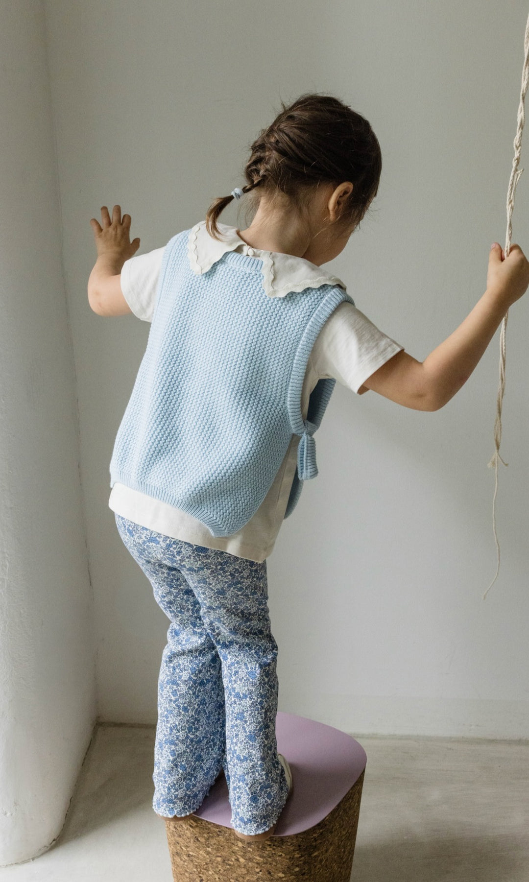Kinder Pullunder Hellblau - abricot coco