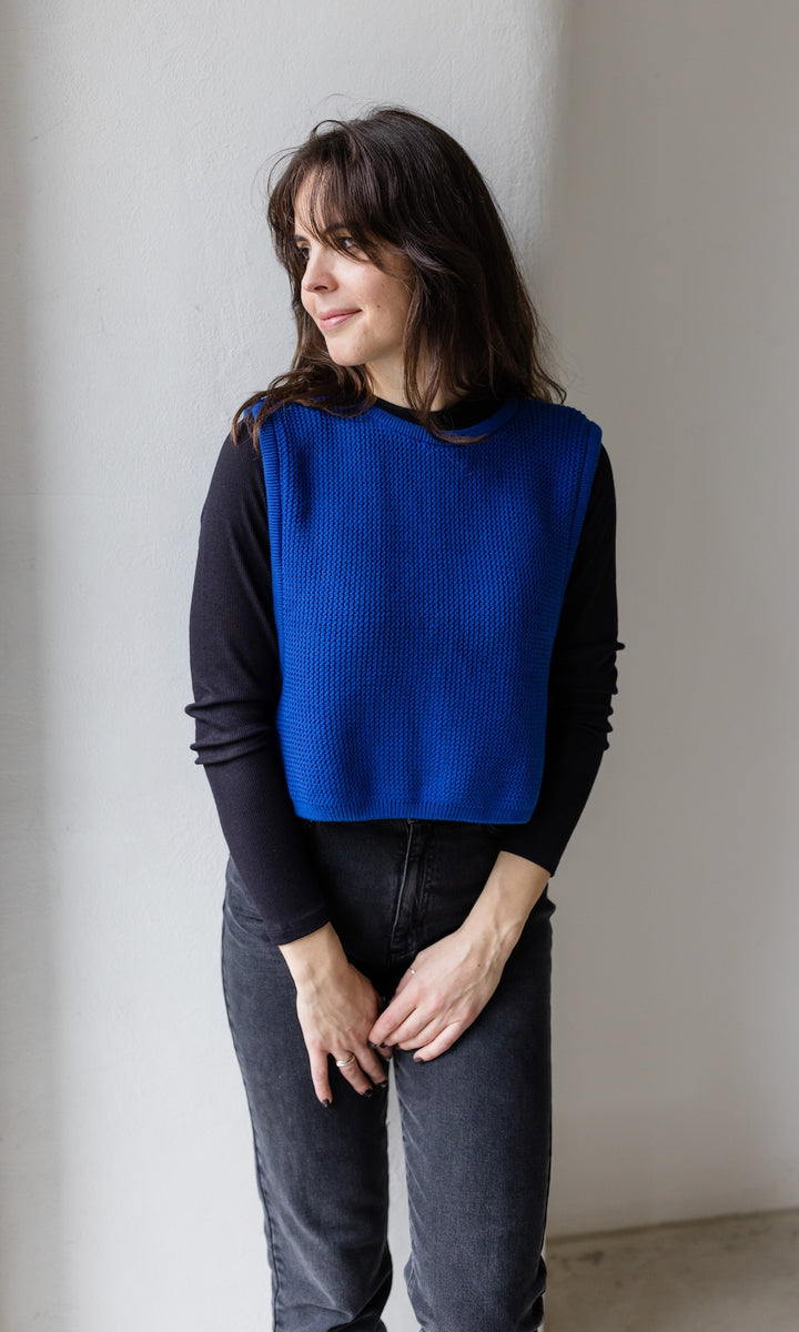 Pullunder x oat ava mit seitlichem Bindedetail - abricot coco