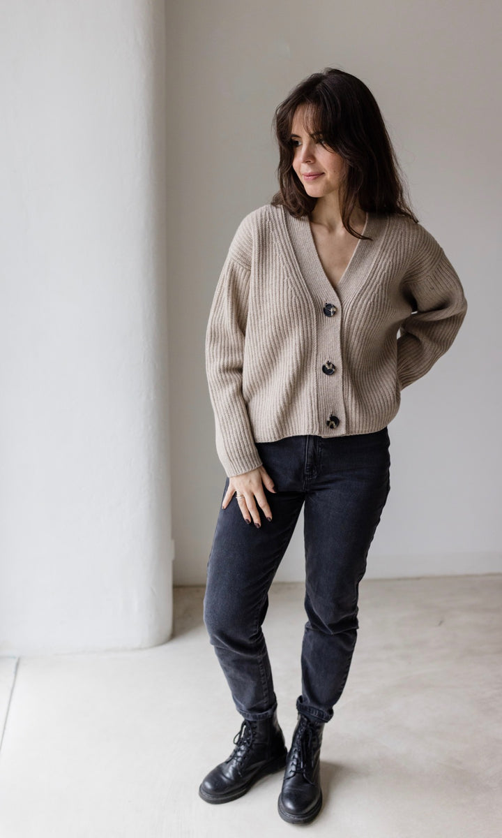 Cardigan (Merinowolle-Kaschmir)