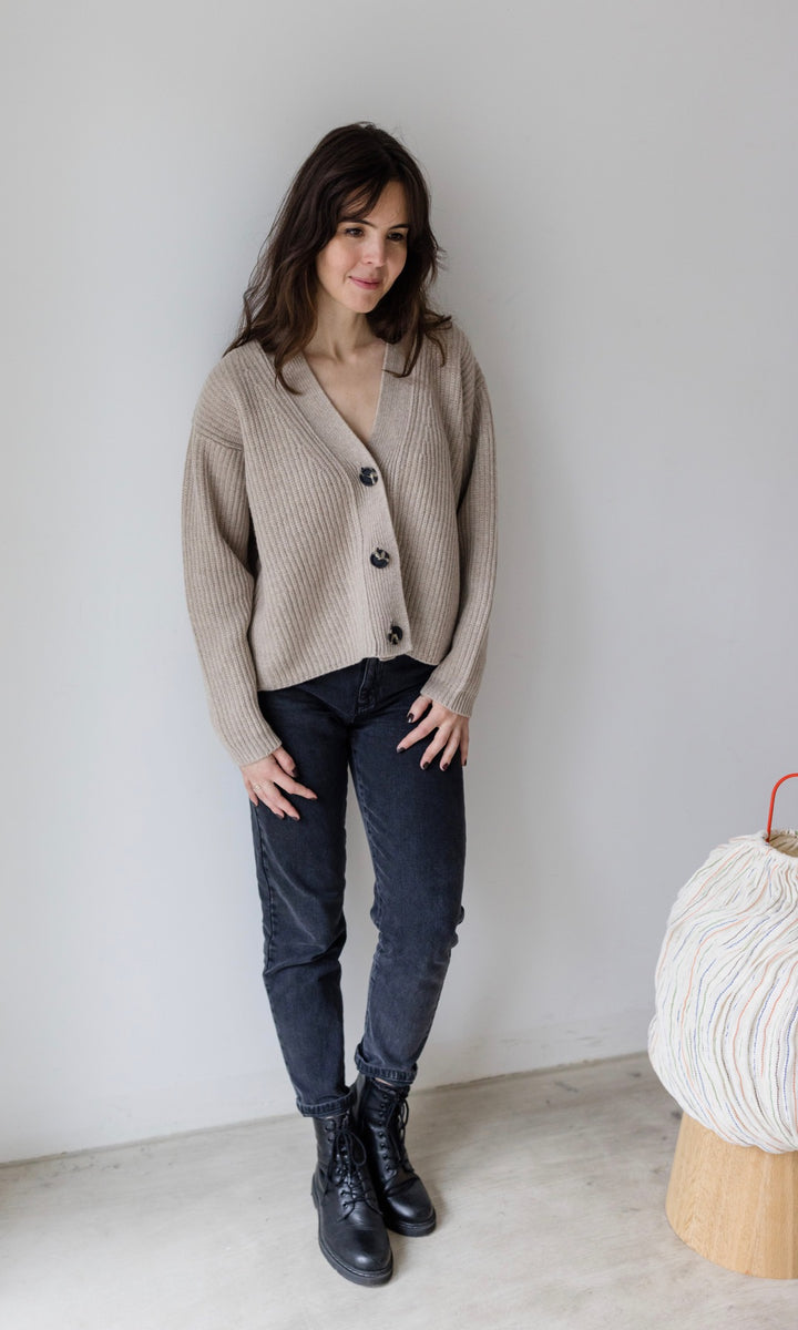 Cardigan (Merinowolle-Kaschmir)