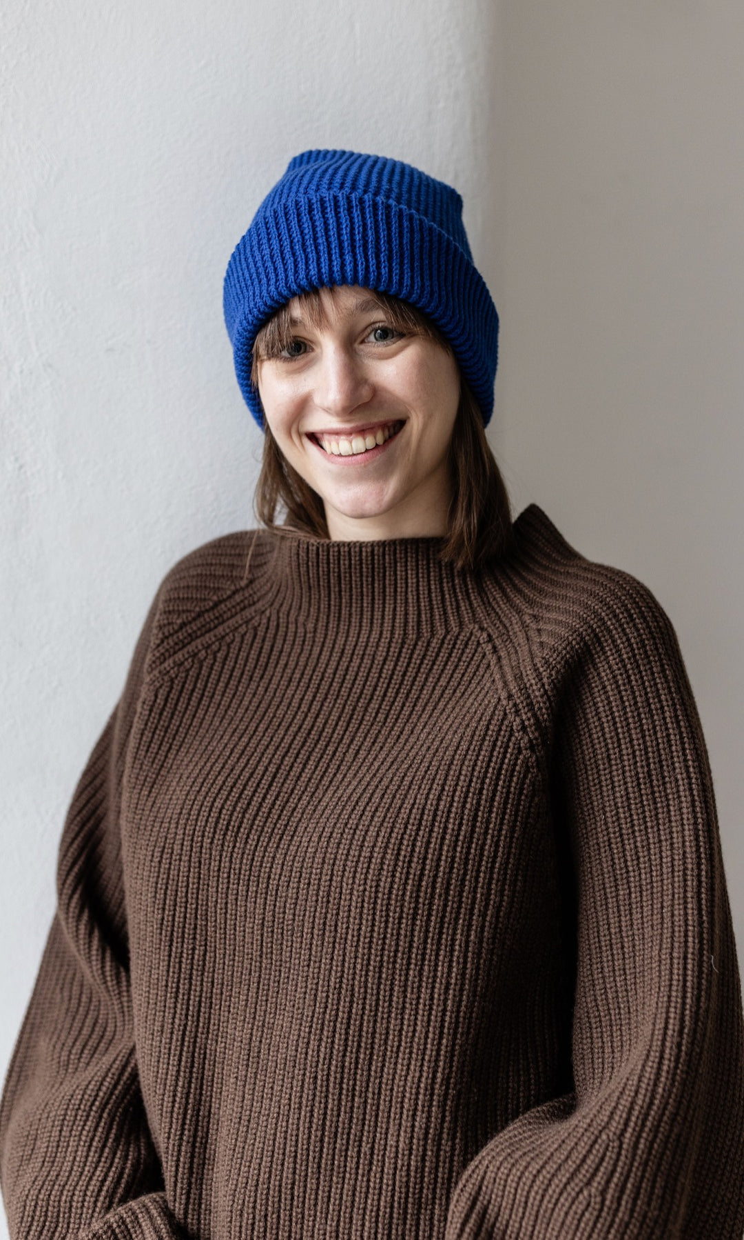 Strickmütze abricot coco x oat ava (blau)