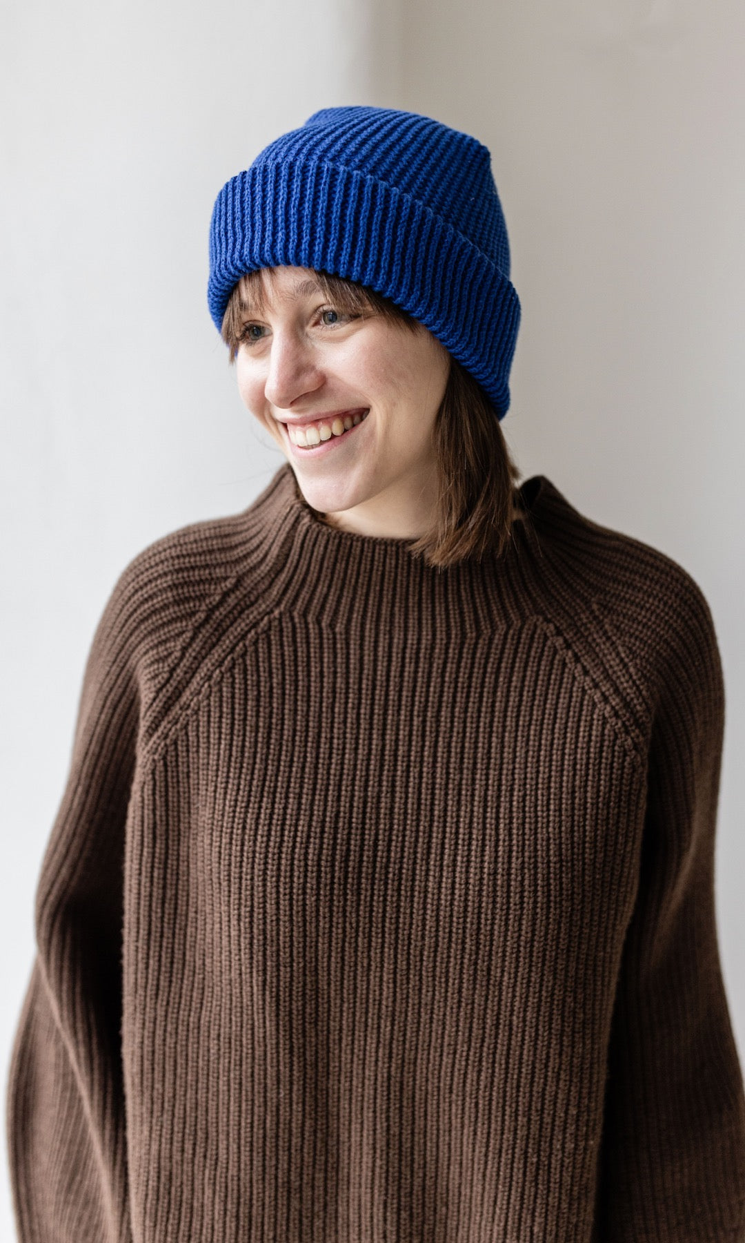 Strickmütze abricot coco x oat ava (blau)