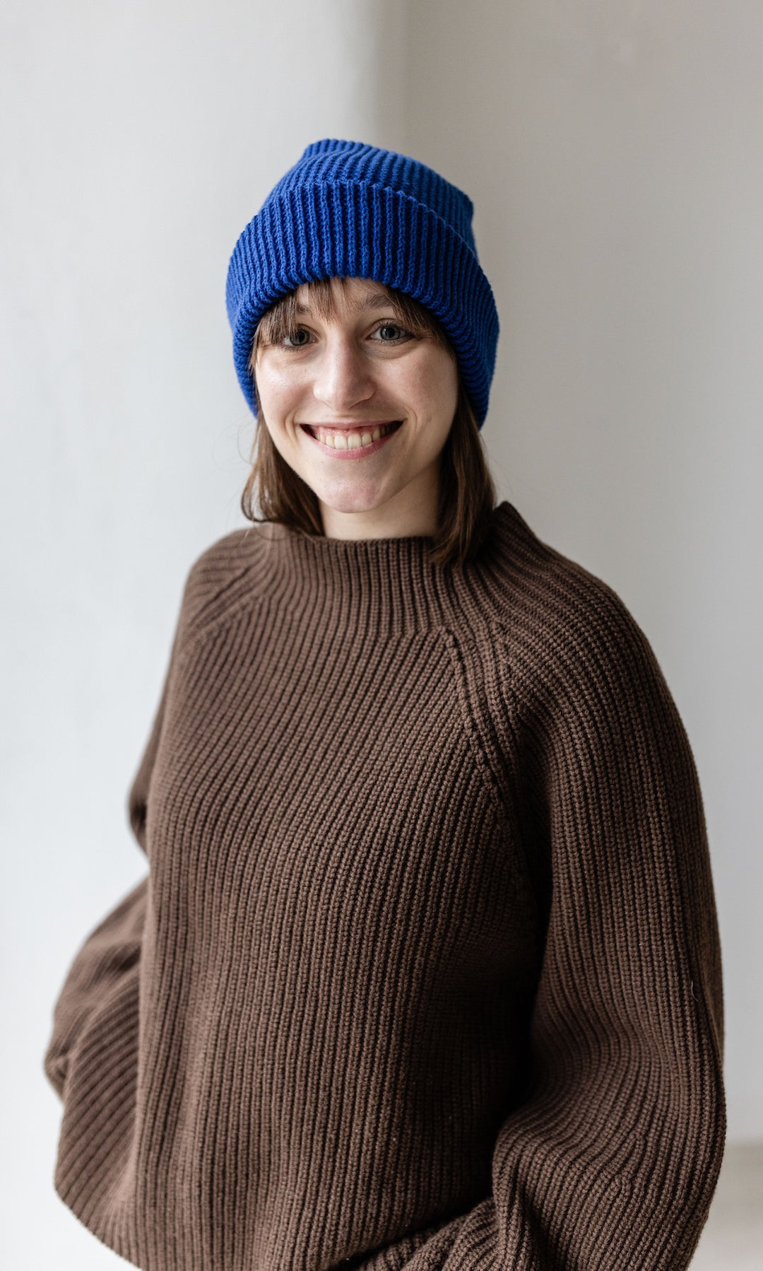 Strickmütze abricot coco x oat ava (blau)