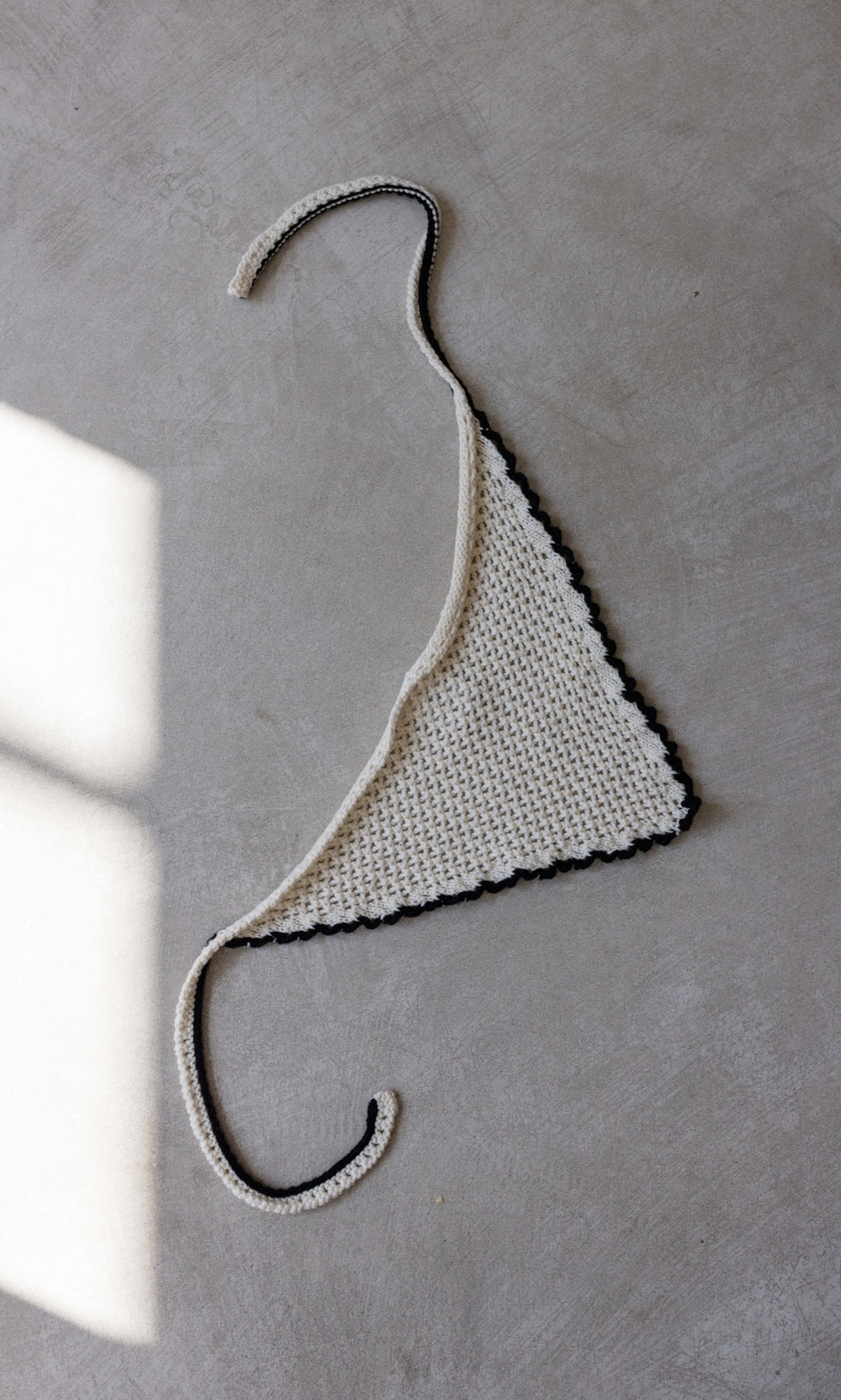 Gestricktes Tuch - abricot coco