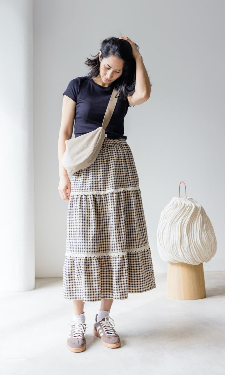 Maxirock Ida mit Spitze & Taschen