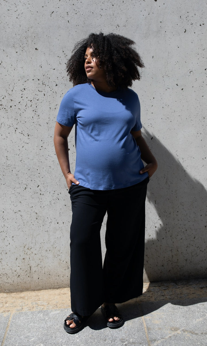 T-Shirt Basic aus Bambus-Baumwollstoff - abricot coco