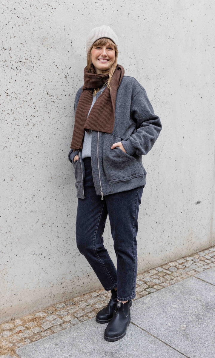 Walkjacke x ENGEL (Schurwolle) - abricot coco