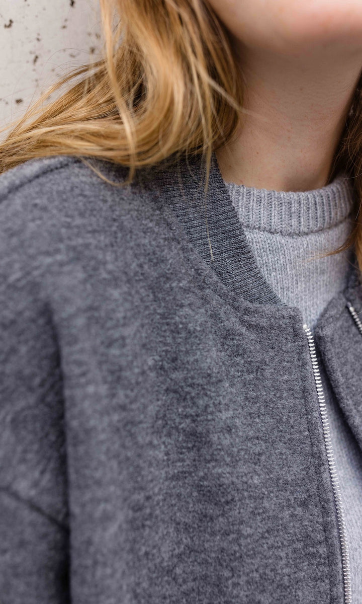 Walkjacke x ENGEL mit Babytrageeinsatz (Schurwolle)