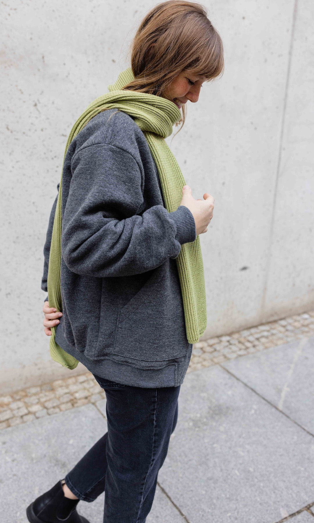 Walkjacke x ENGEL mit Babytrageeinsatz (Schurwolle)