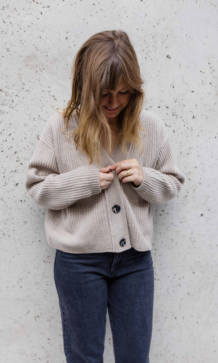 Cardigan (Merinowolle-Kaschmir)
