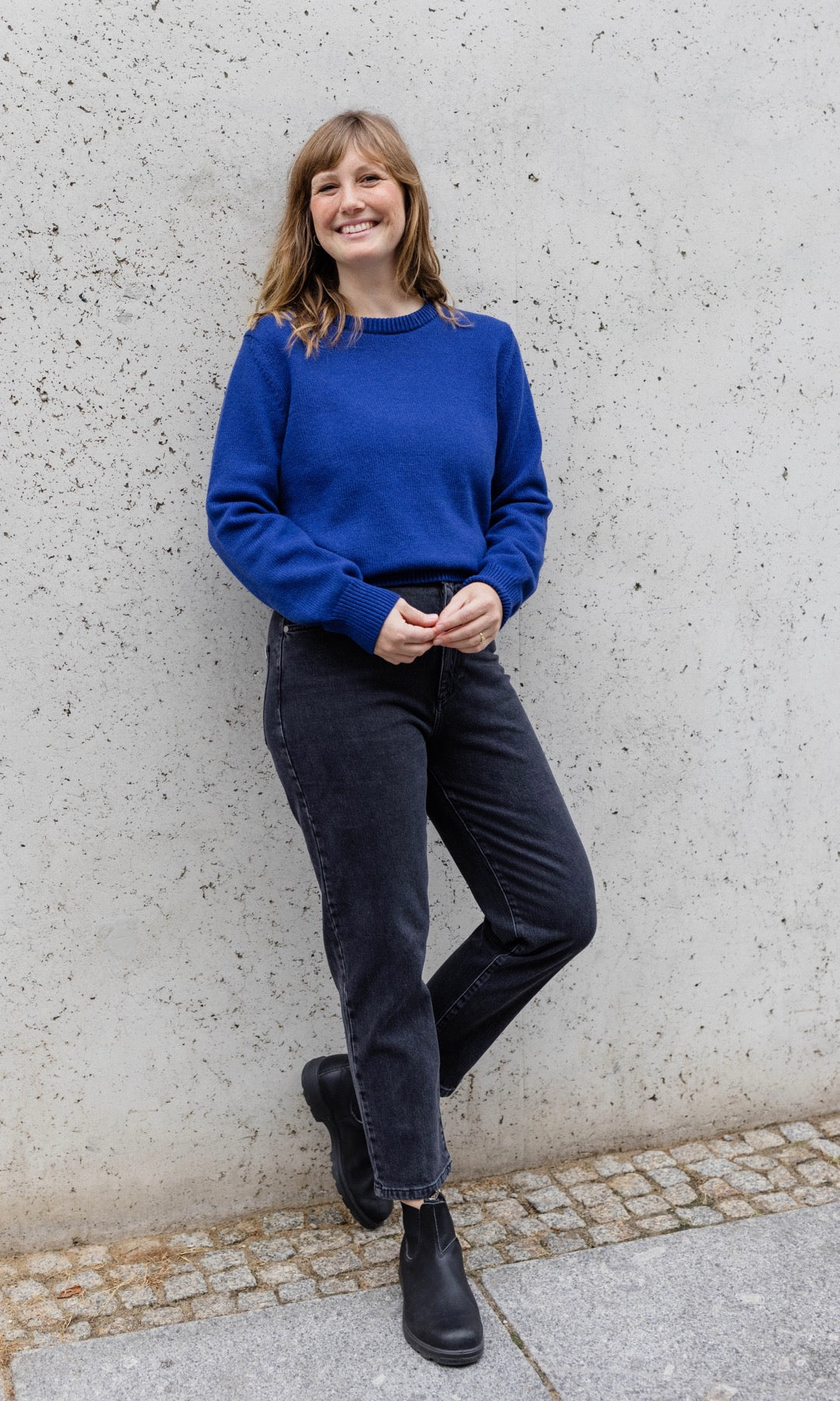 100% Kaschmir Pullover - abricot coco