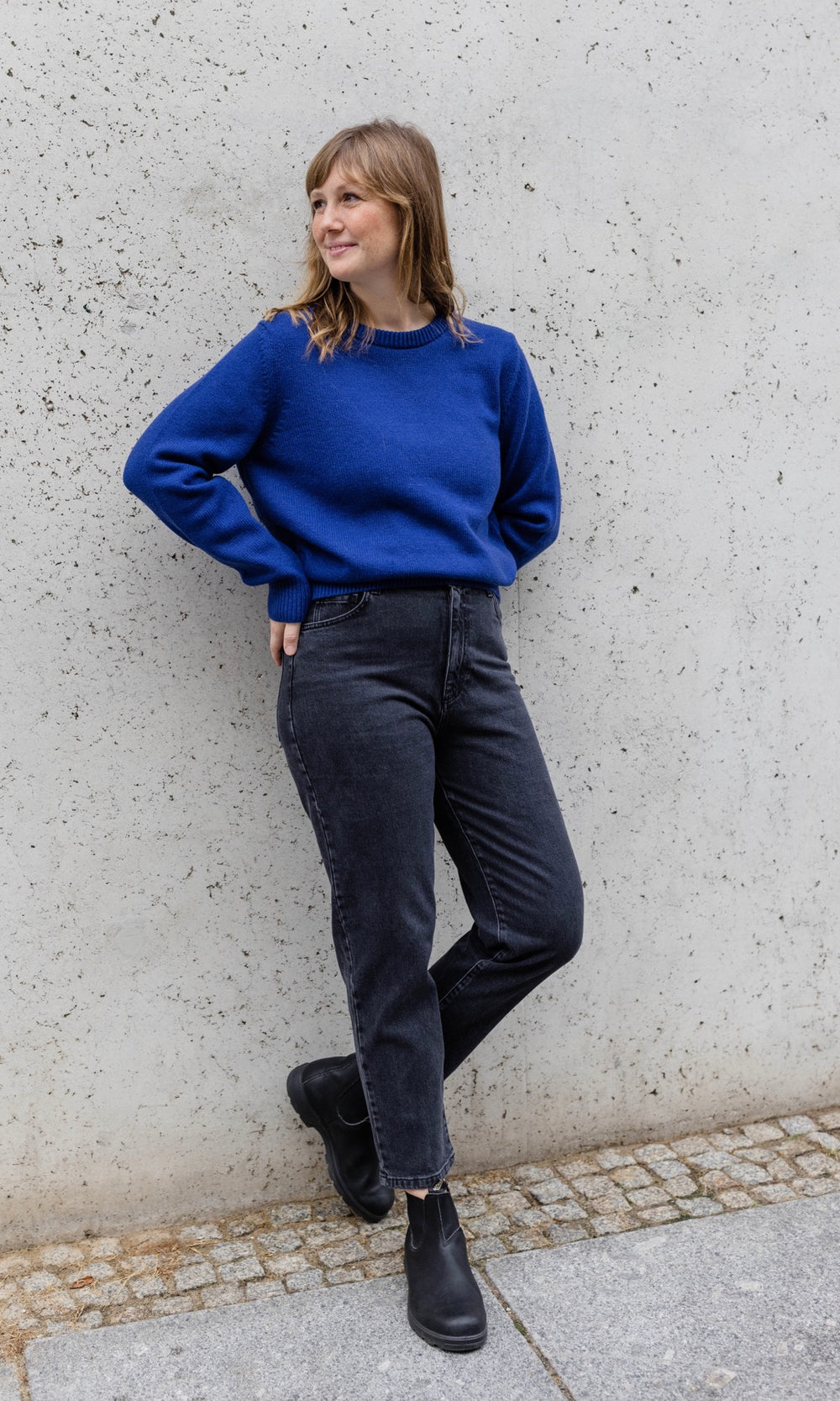 100% Kaschmir Pullover - abricot coco