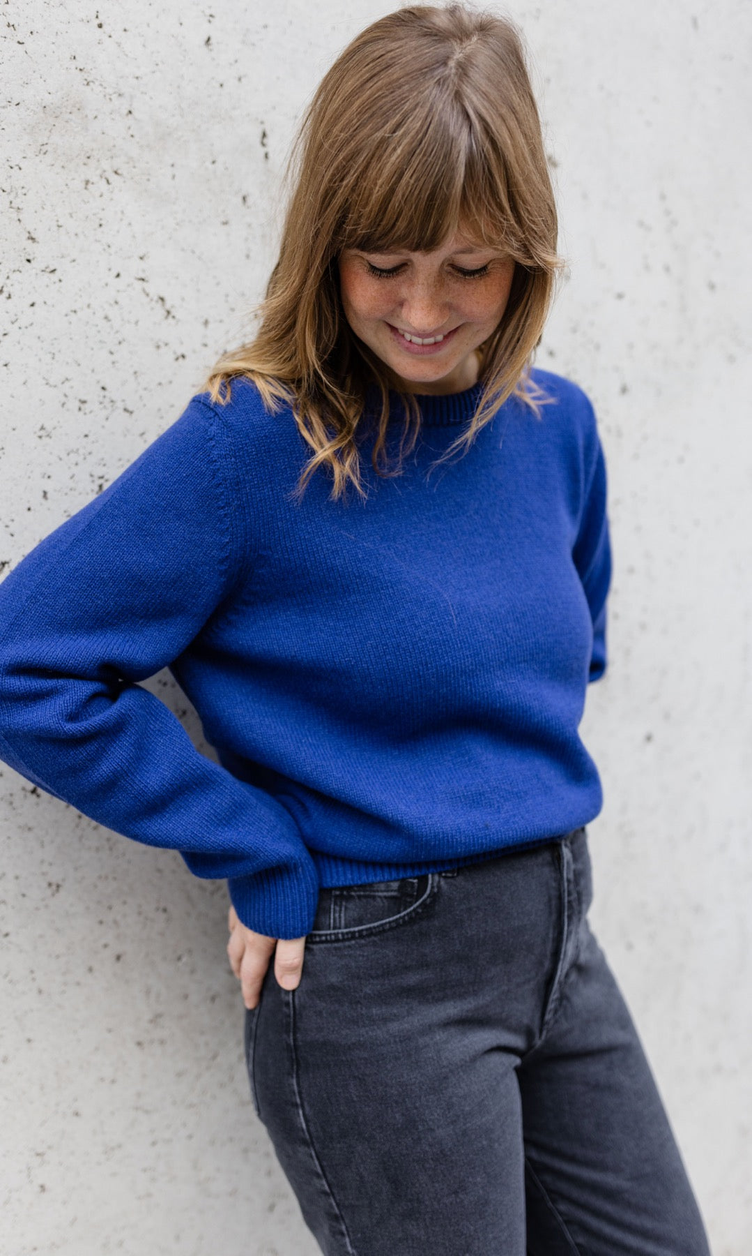 100% Kaschmir Pullover - abricot coco