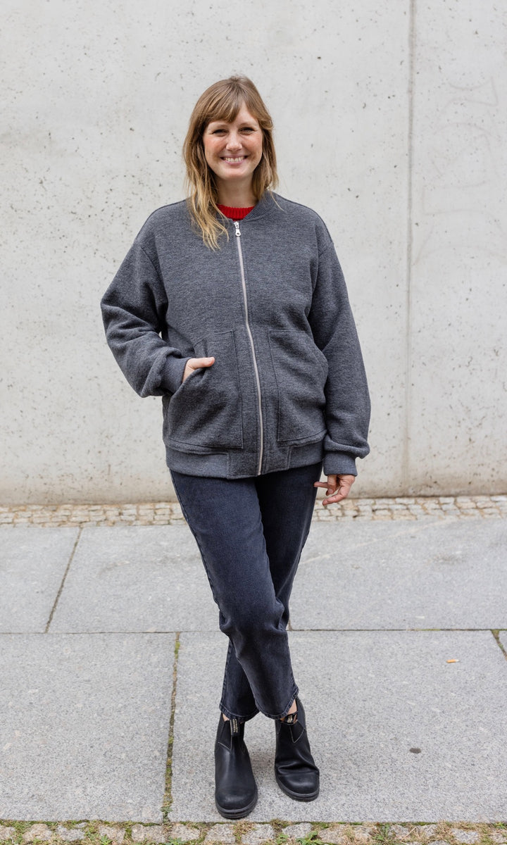 Walkjacke x ENGEL (Schurwolle) - abricot coco