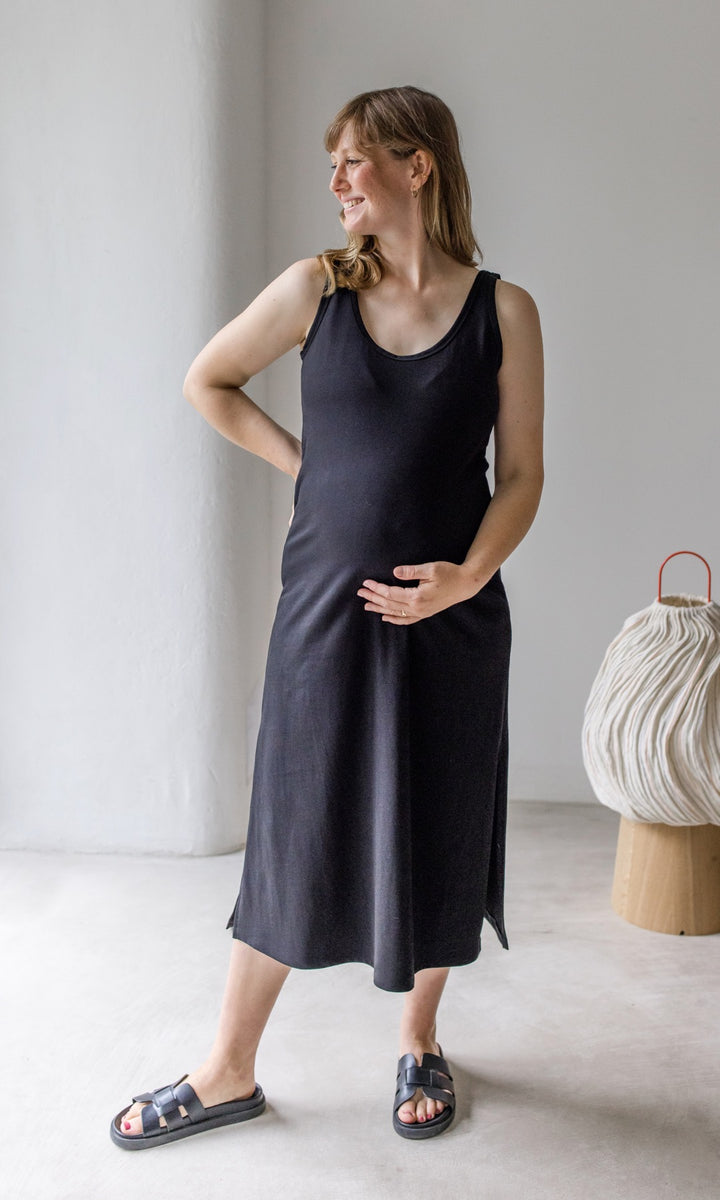 Jersey Kleid mit seitlicher Stillfunktion