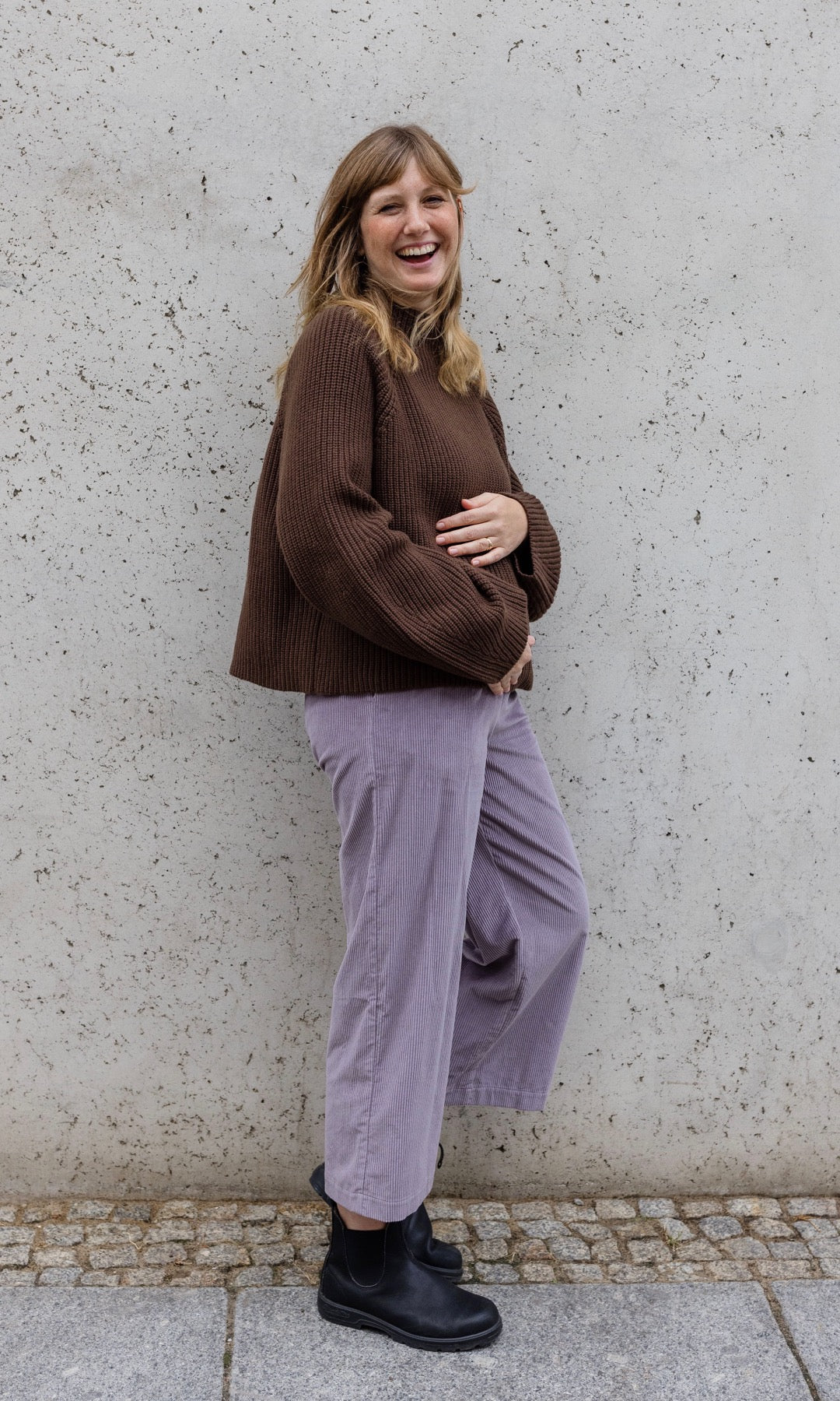 Culotte aus Cord für die Schwangerschaft