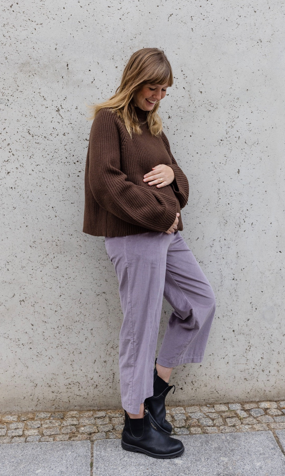 Culotte aus Cord für die Schwangerschaft