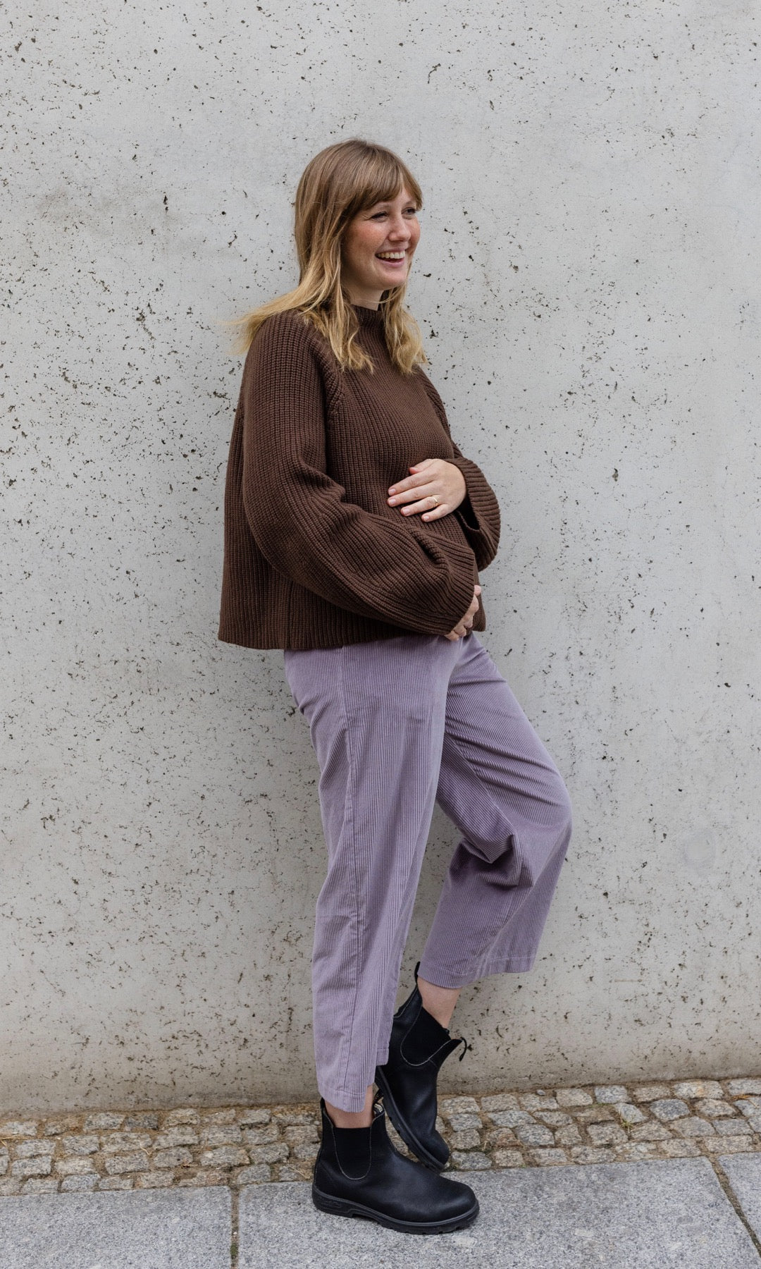 Culotte aus Cord für die Schwangerschaft