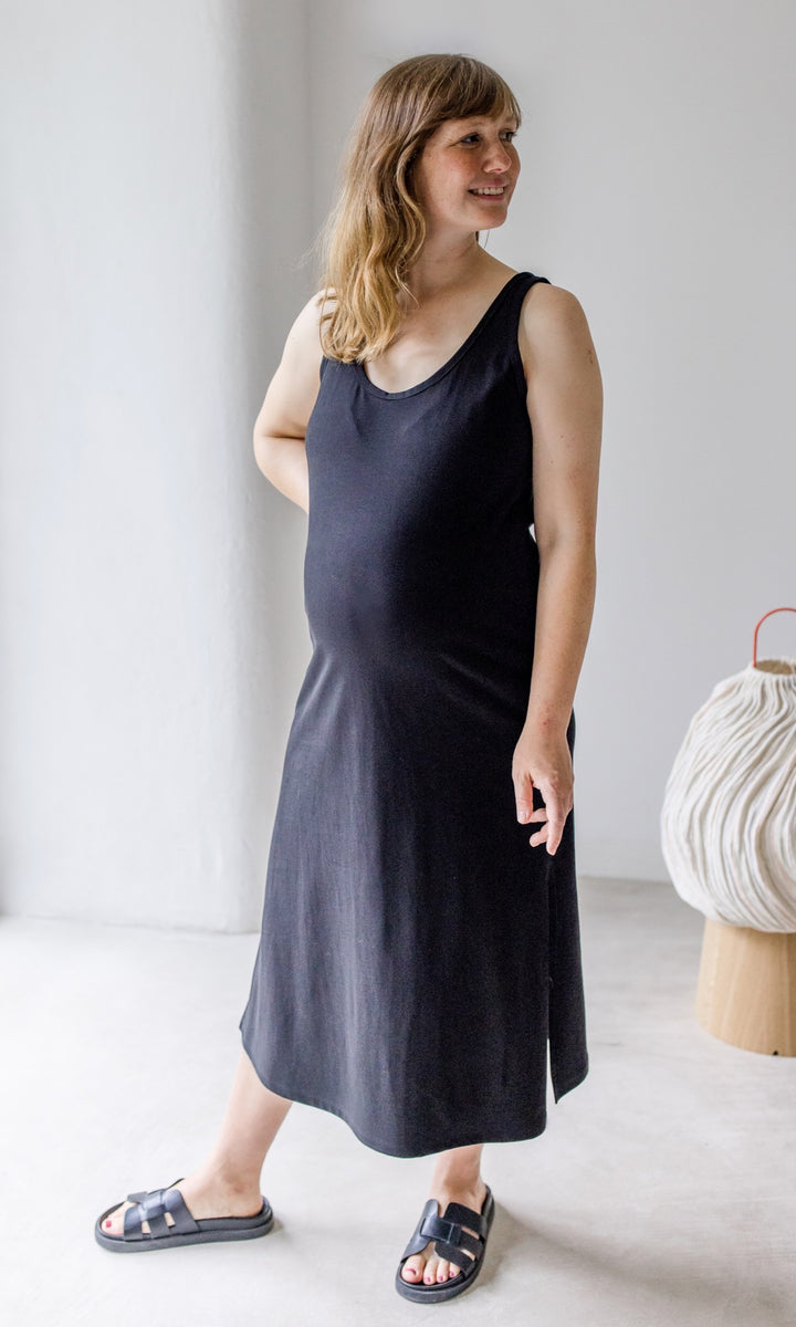 Jersey Kleid mit seitlicher Stillfunktion