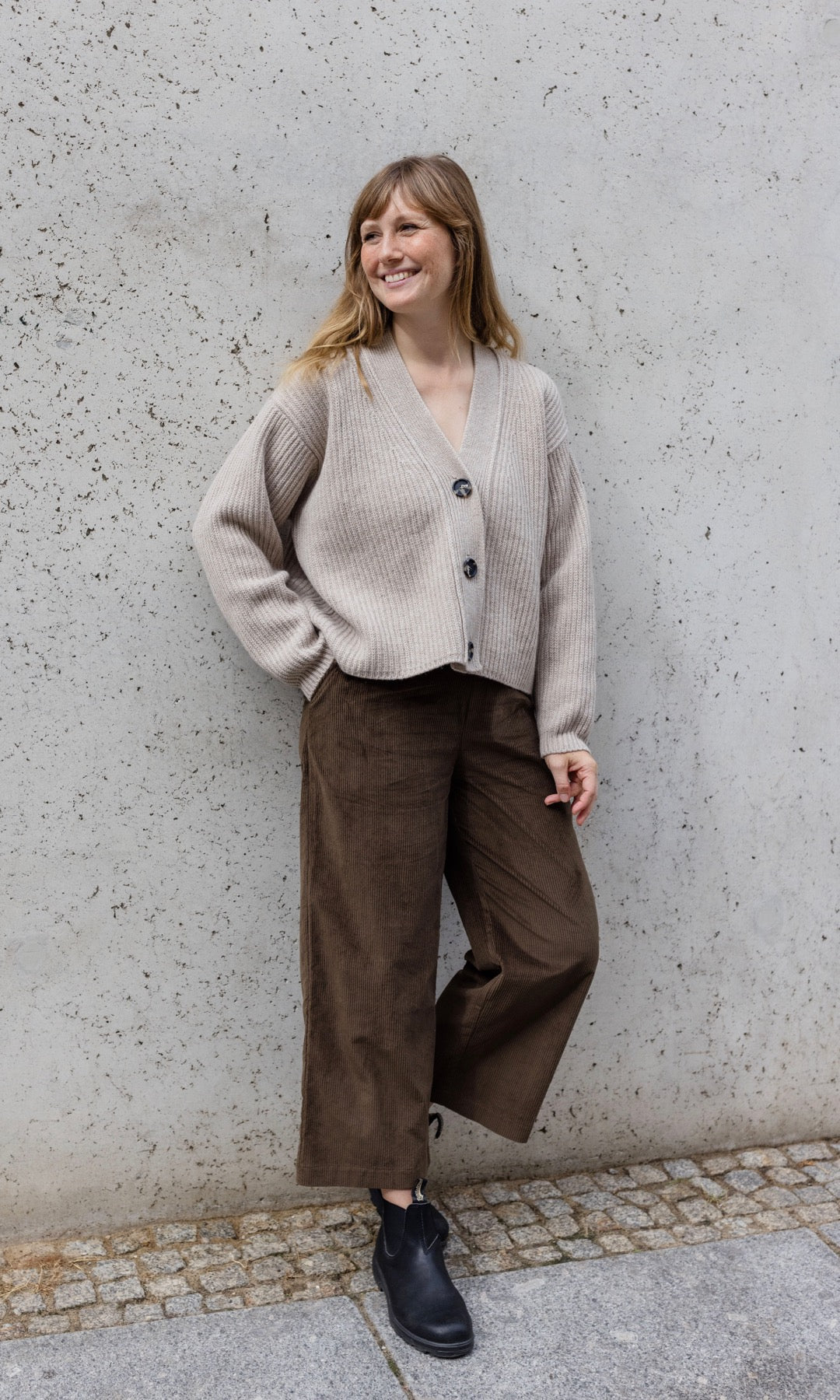 High Waist Culotte aus Cord (nur noch in M & L)