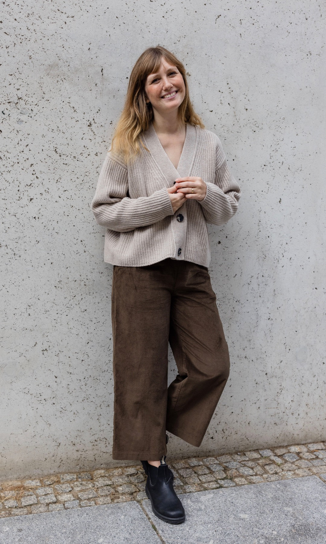 High Waist Culotte aus Cord (nur noch in M & L)