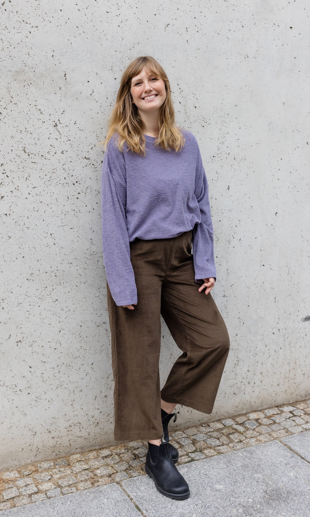 High Waist Culotte aus Cord (nur noch in M & L)