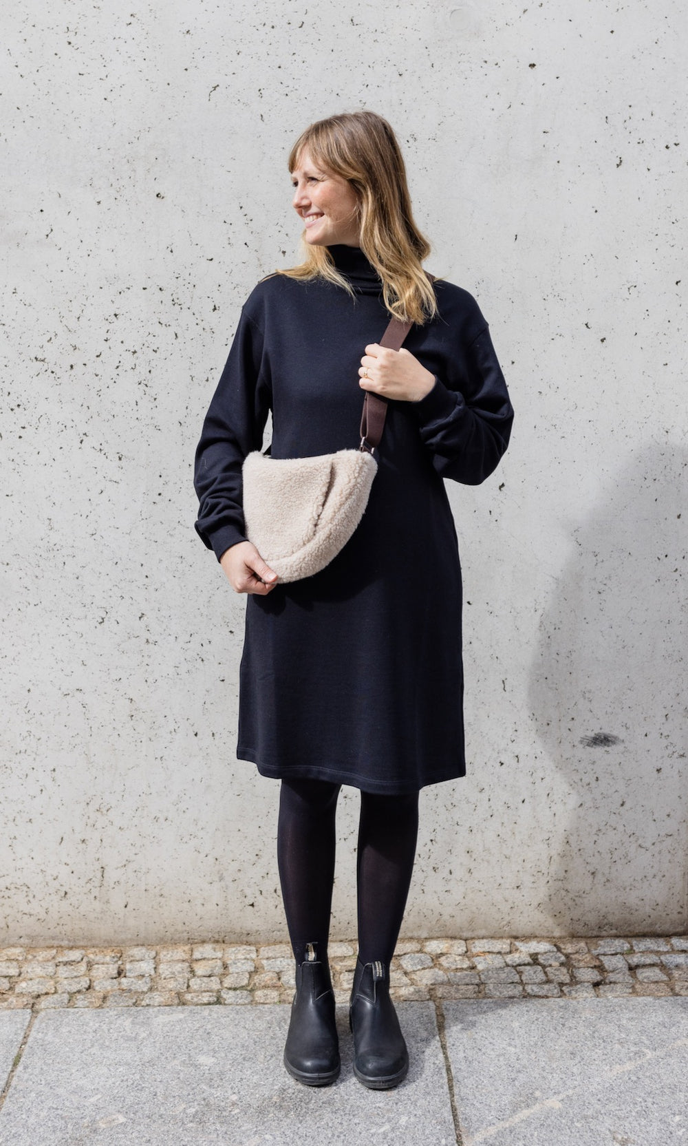 Sweatkleid Lou - abricot coco