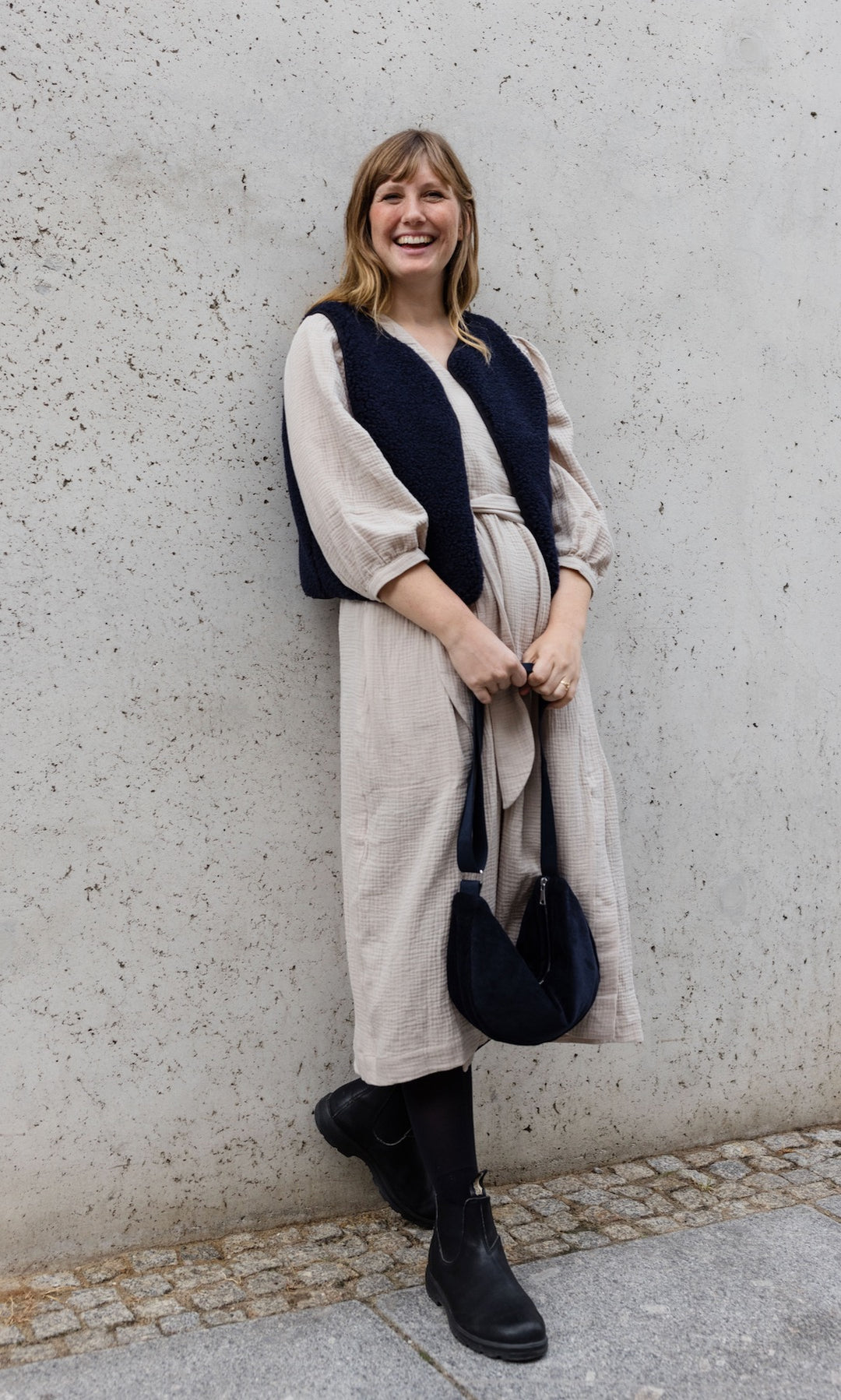 Musselin Wickelkleid