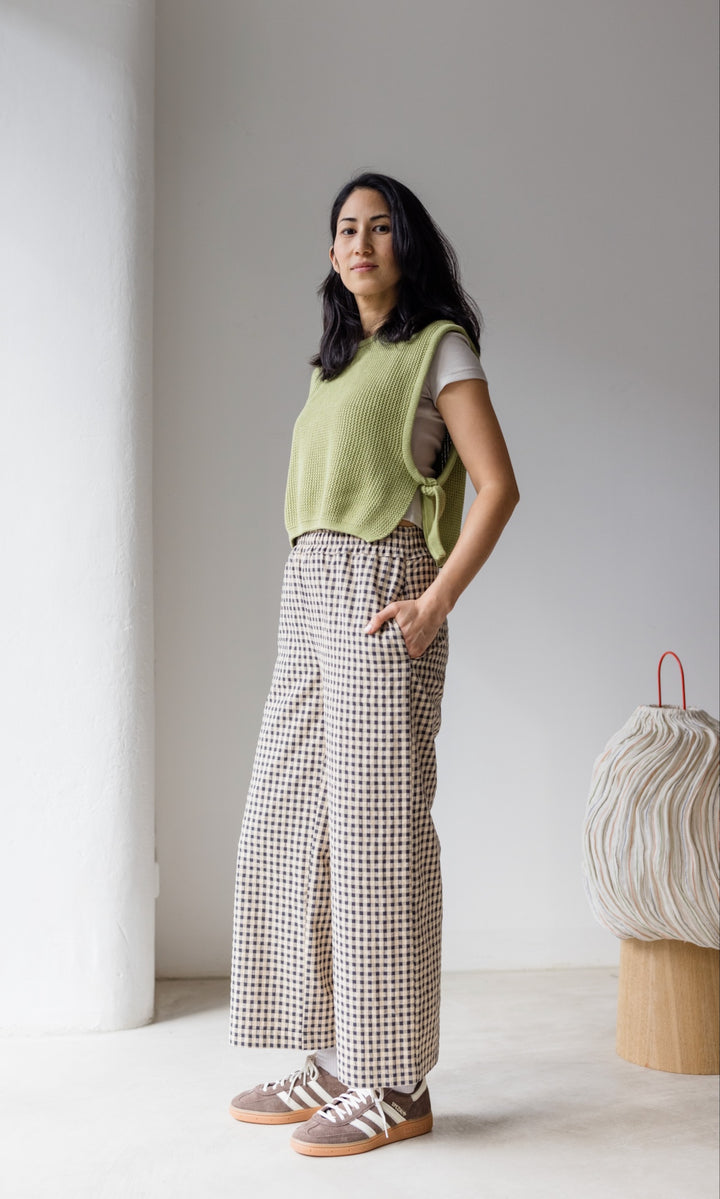 High Waist Karo Culotte Lovis