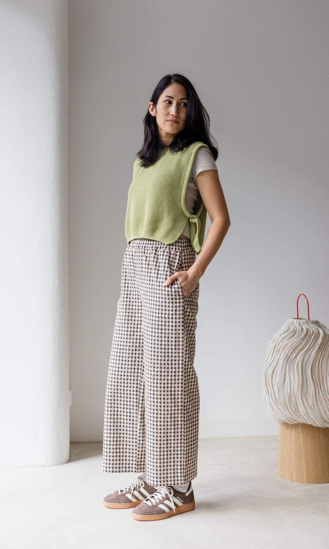 High Waist Karo Culotte Lovis