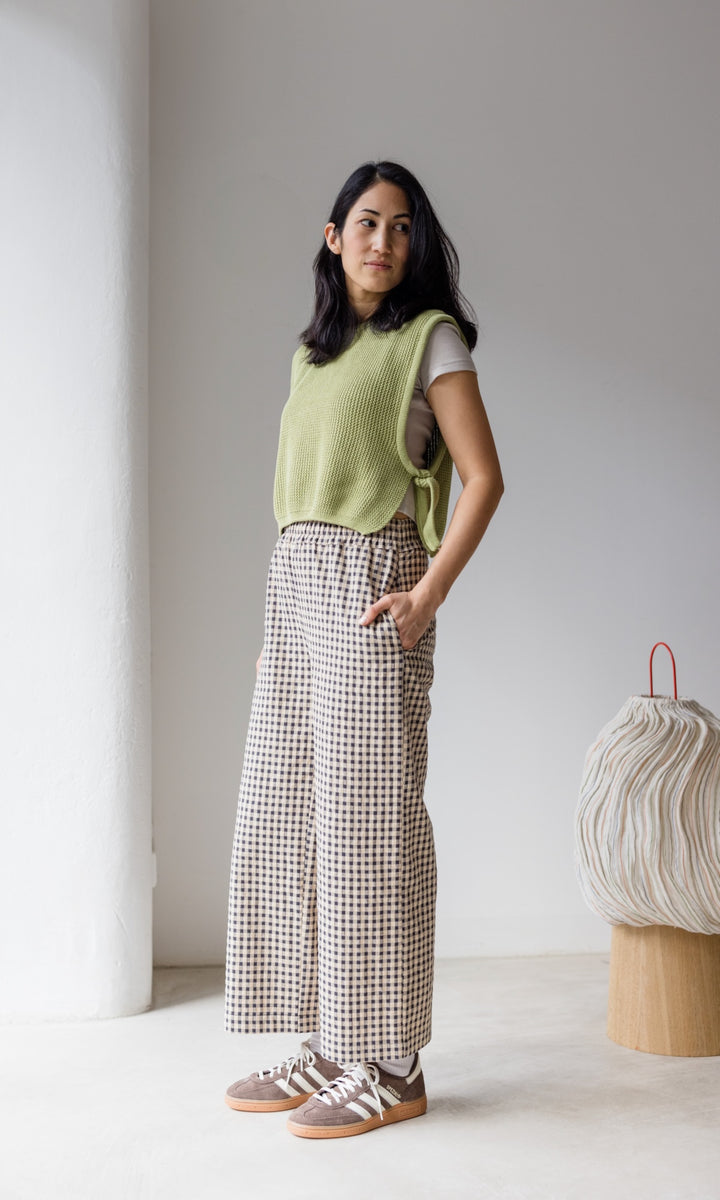 High Waist Karo Culotte Lovis