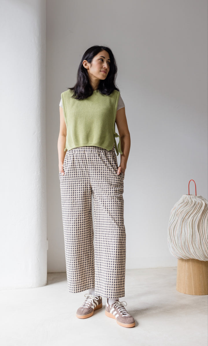 High Waist Karo Culotte Lovis