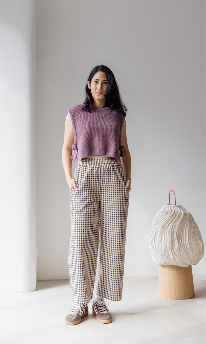 High Waist Karo Culotte Lovis