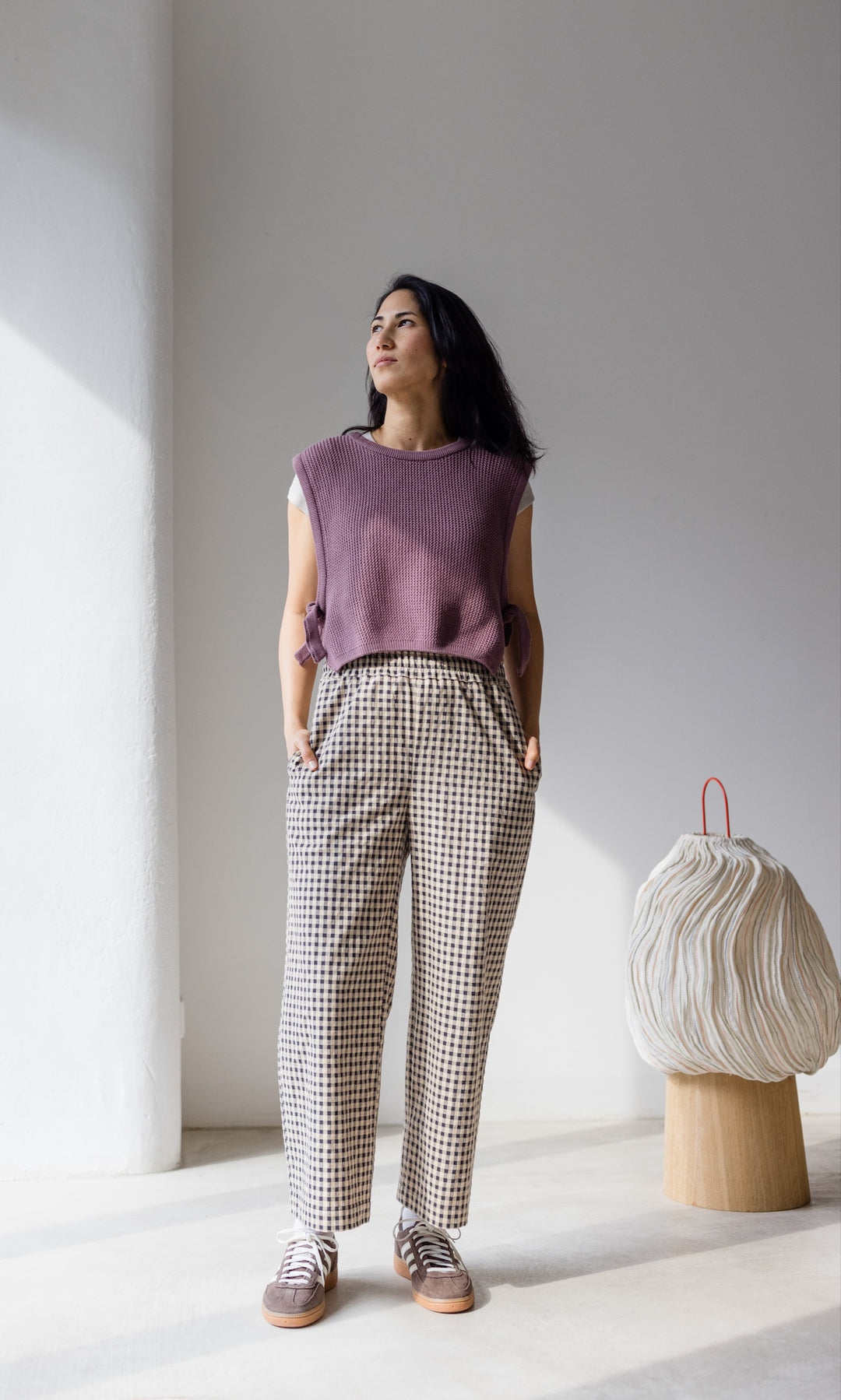High Waist Karo Culotte Lovis