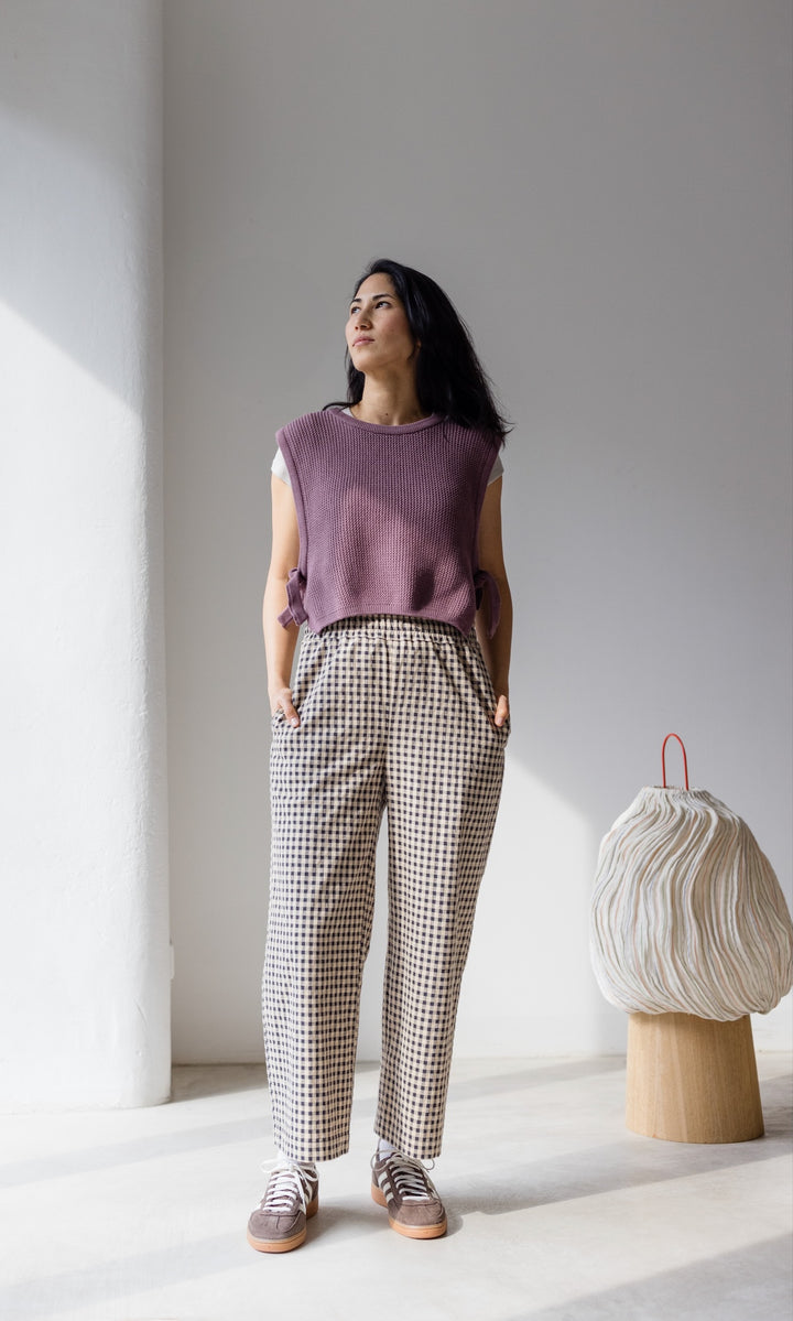 High Waist Karo Culotte Lovis