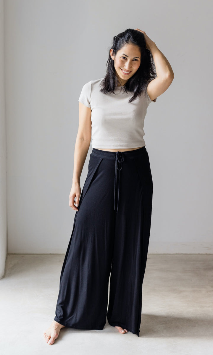 Gewickelte Jersey Culotte zum Binden