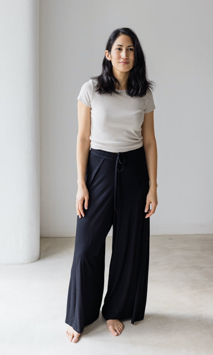 Gewickelte Jersey Culotte zum Binden