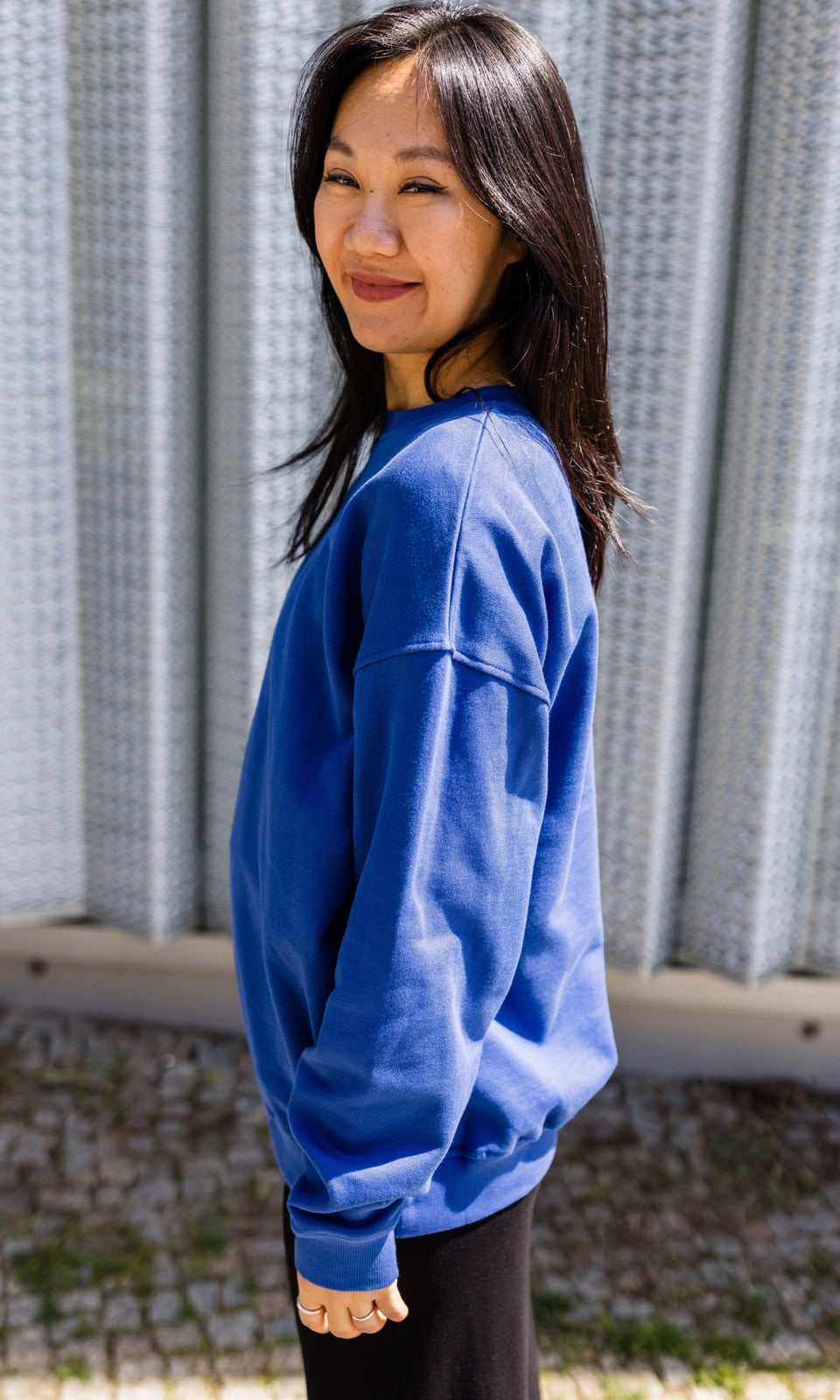 Oversized Sweater mit seitlicher Stillfunktion