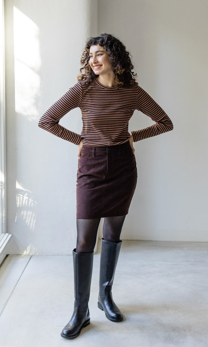 Gestreiftes Langarmshirt Zoé