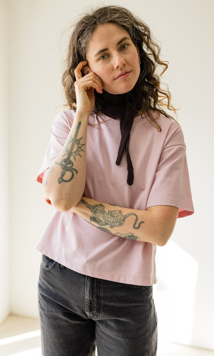 Oversized T-Shirt in Rosé