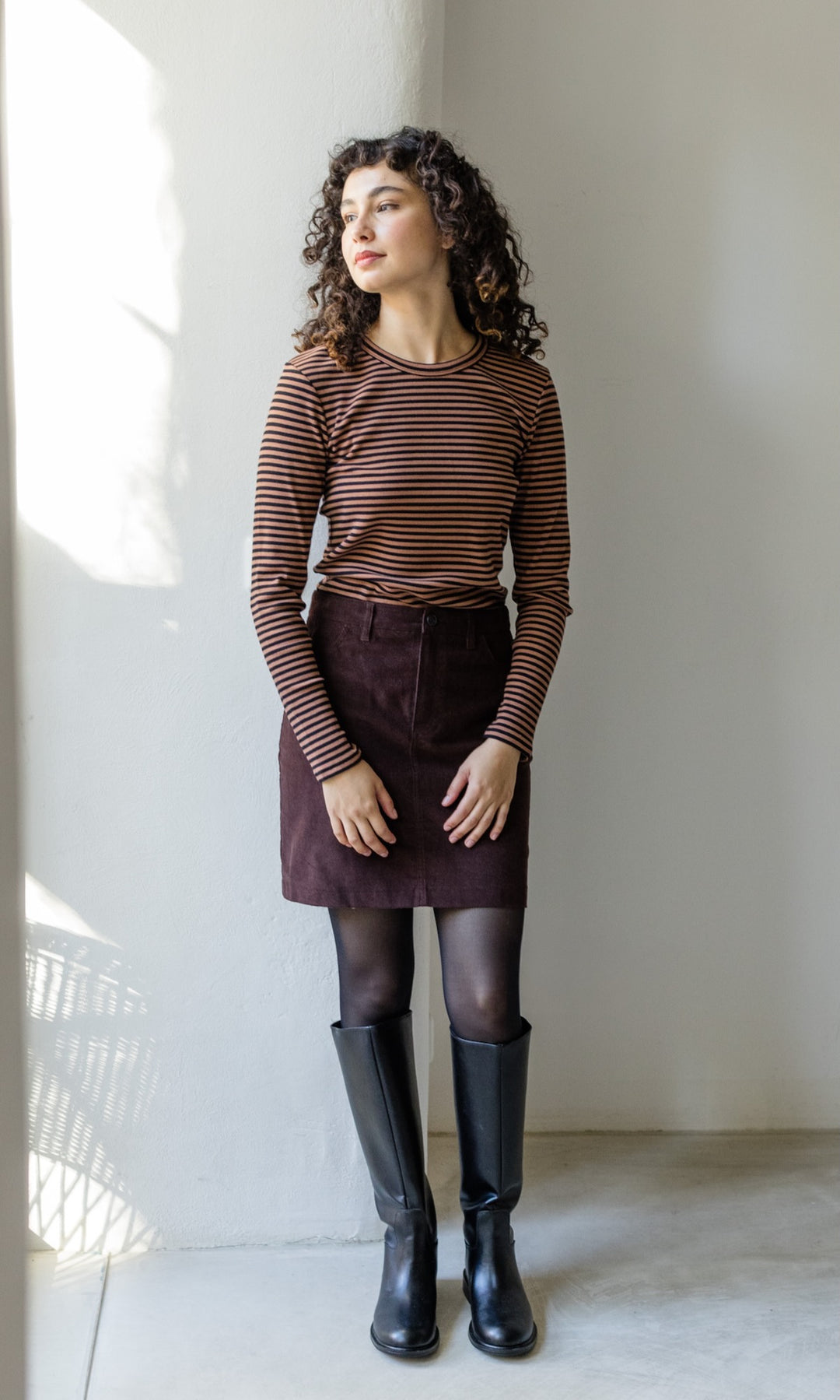 Gestreiftes Langarmshirt Zoé