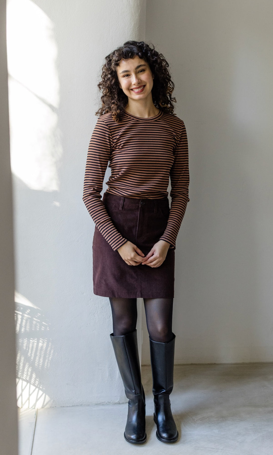 Gestreiftes Langarmshirt Zoé