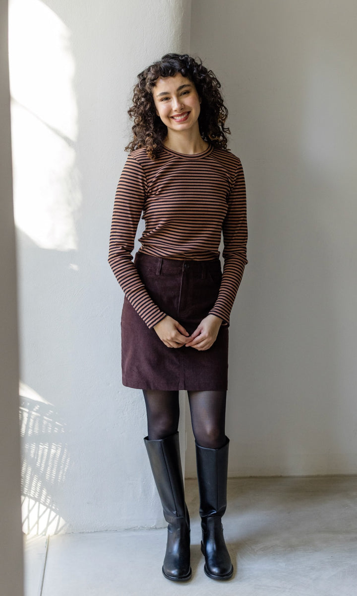 Gestreiftes Langarmshirt Zoé