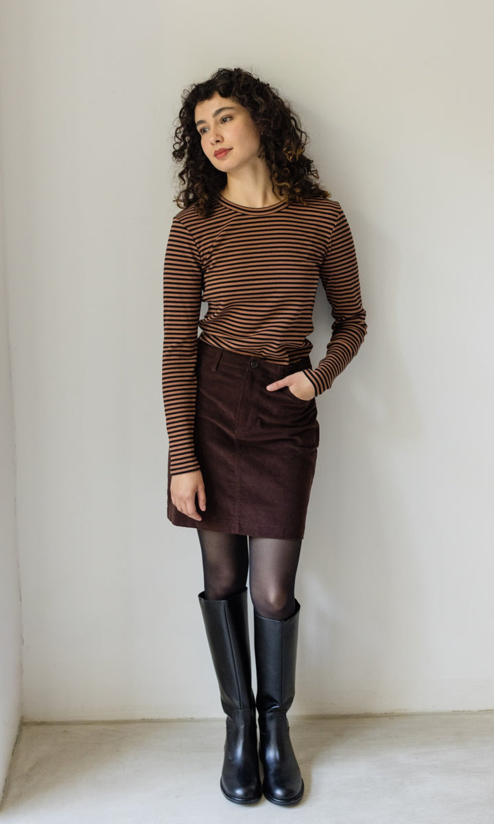 Gestreiftes Langarmshirt Zoé