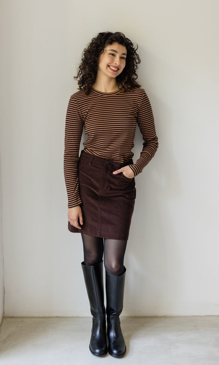 Gestreiftes Langarmshirt Zoé