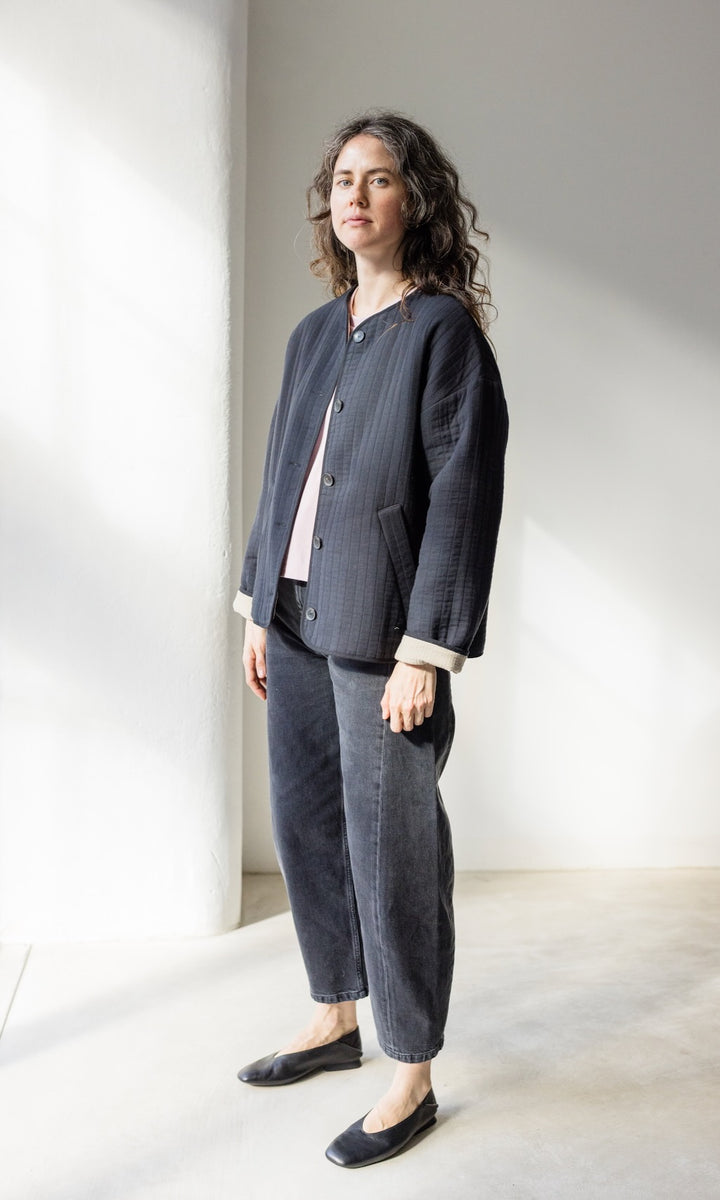 Leichte Oversized Steppjacke Yumiko aus Bio Baumwolle