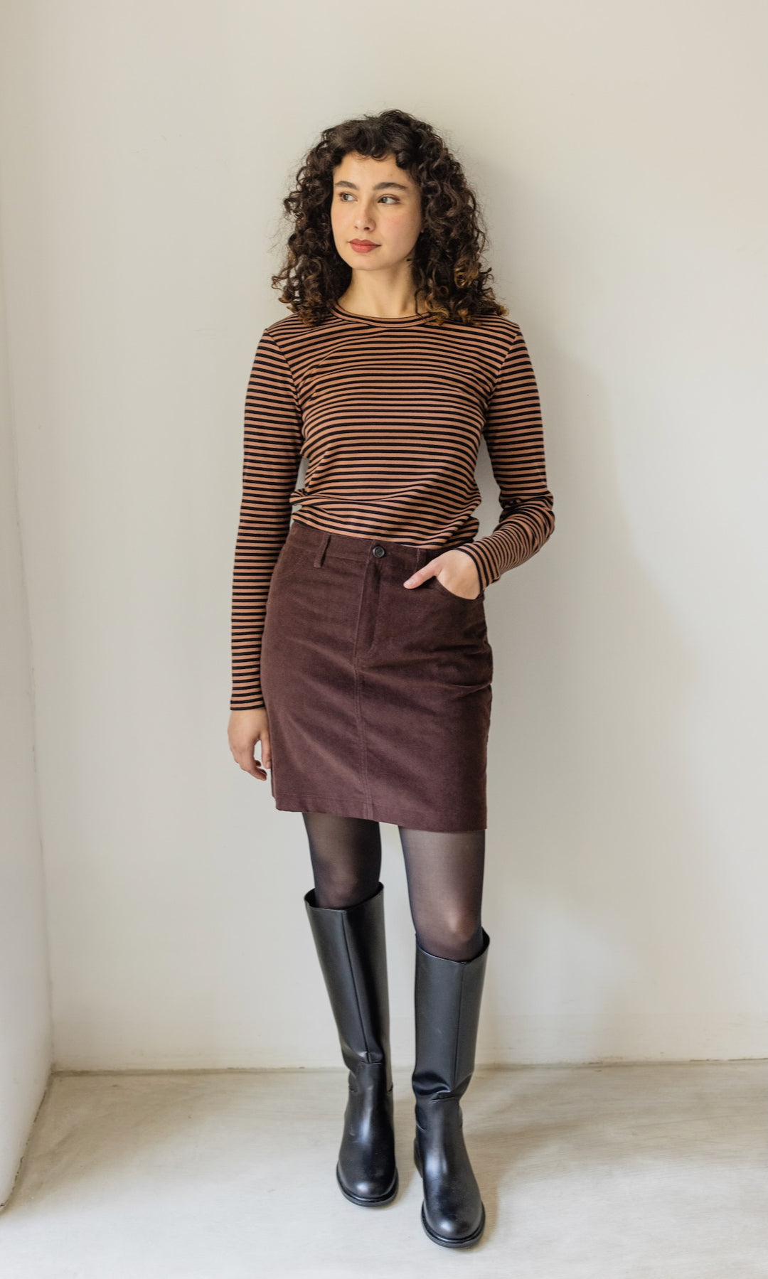 Gestreiftes Langarmshirt Zoé