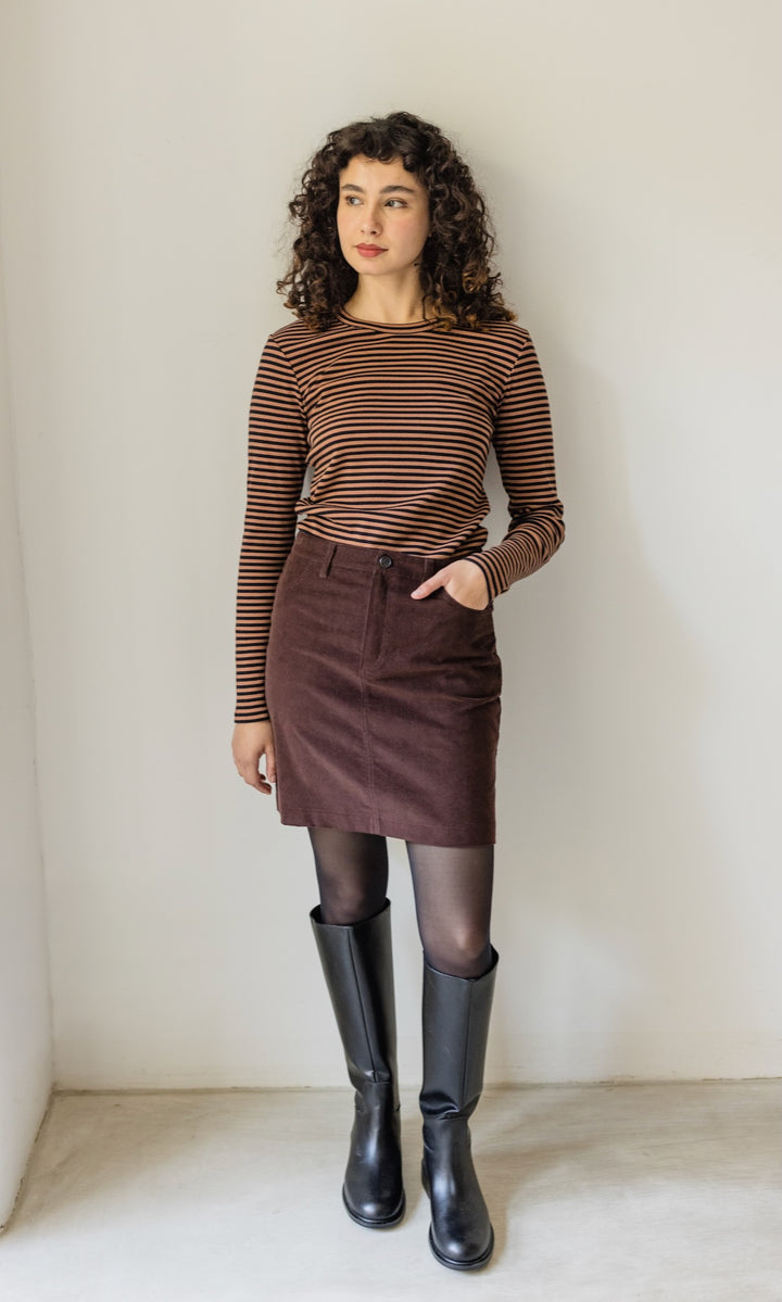 Gestreiftes Langarmshirt Zoé