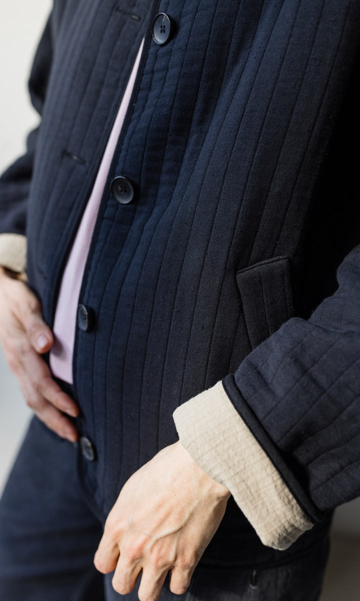 Leichte Oversized Steppjacke Yumiko aus Bio Baumwolle