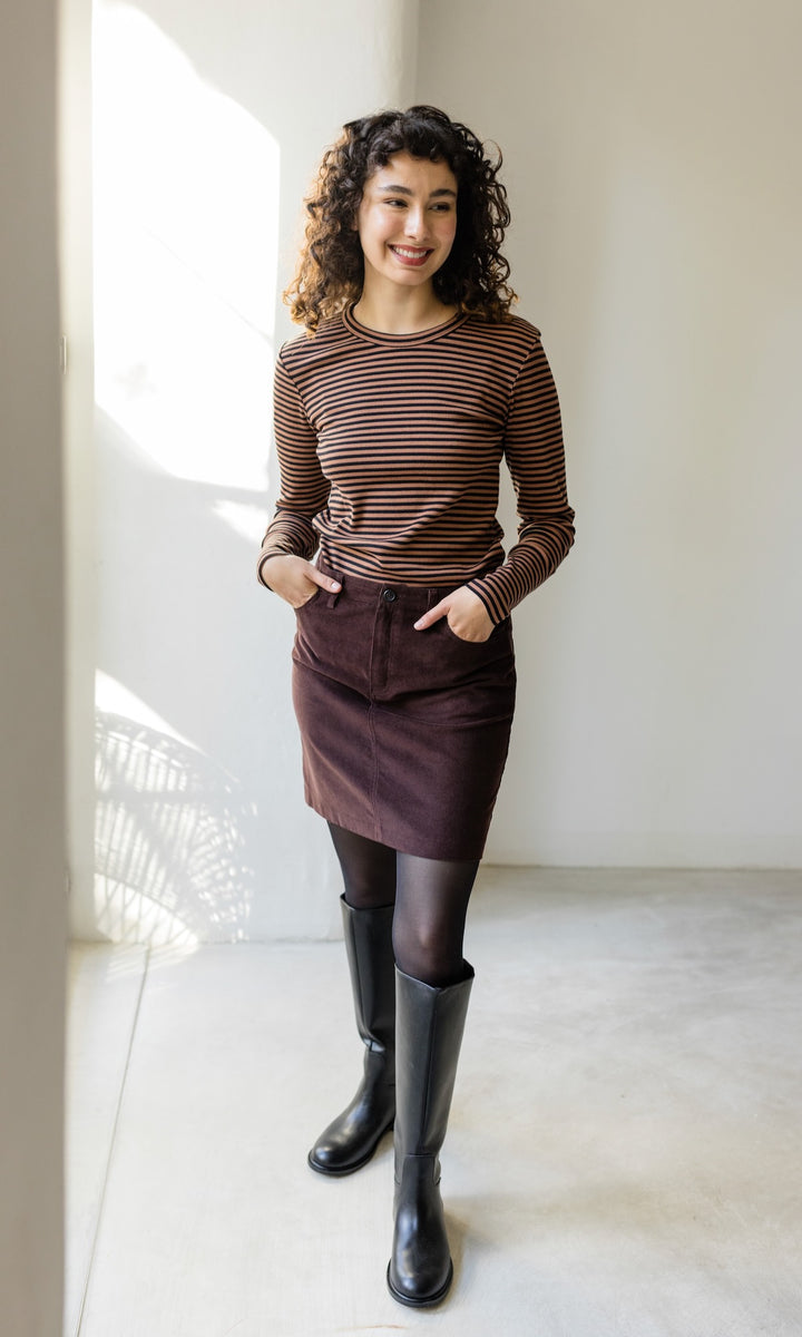 Gestreiftes Langarmshirt Zoé